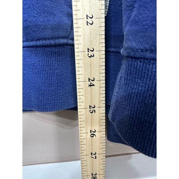 Vintage DC Shoes Blue Rebel Stripe Men's Hoodie Sweatshirt Medium - Picture 9 of 10